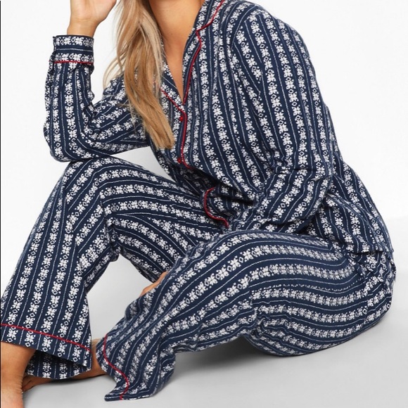 Boohoo Plus Other - Plus size navy blue PJ set (bottoms) new with tags